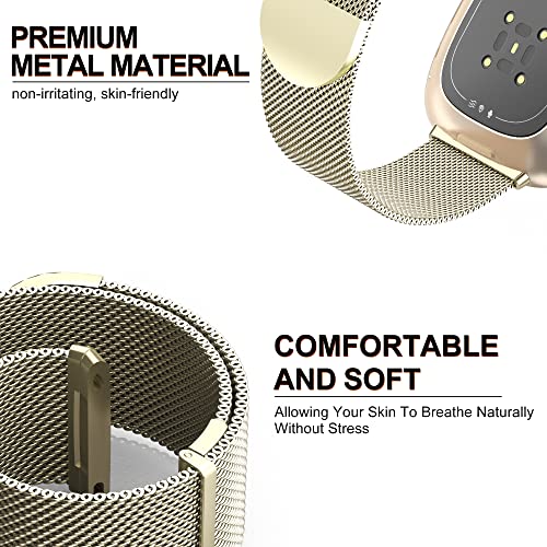 Higgs Magnetic Strap Compatible With Fitbit Versa 3/4, Sense/Sense 2 for Women Men, Adjustable Replacement Band - Image 3