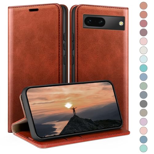Coque Google Pixel 7 5G HUOUH orange : oubliez votre portefeuille