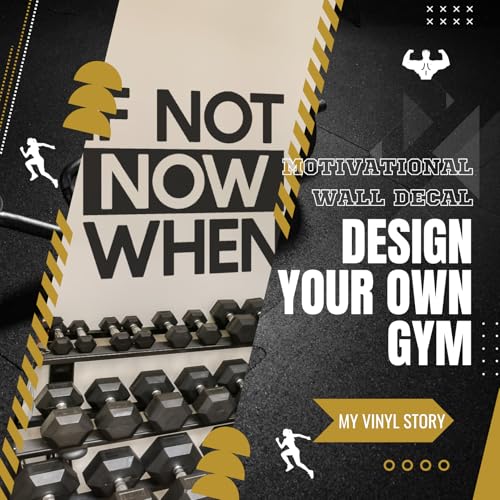 Sticker vinyle If Not Now When pour décoration de bureau et salon moderne