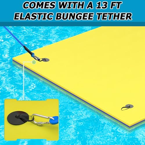 Kit de anclaje para colchoneta flotante con cuerda elástica miniatura 3