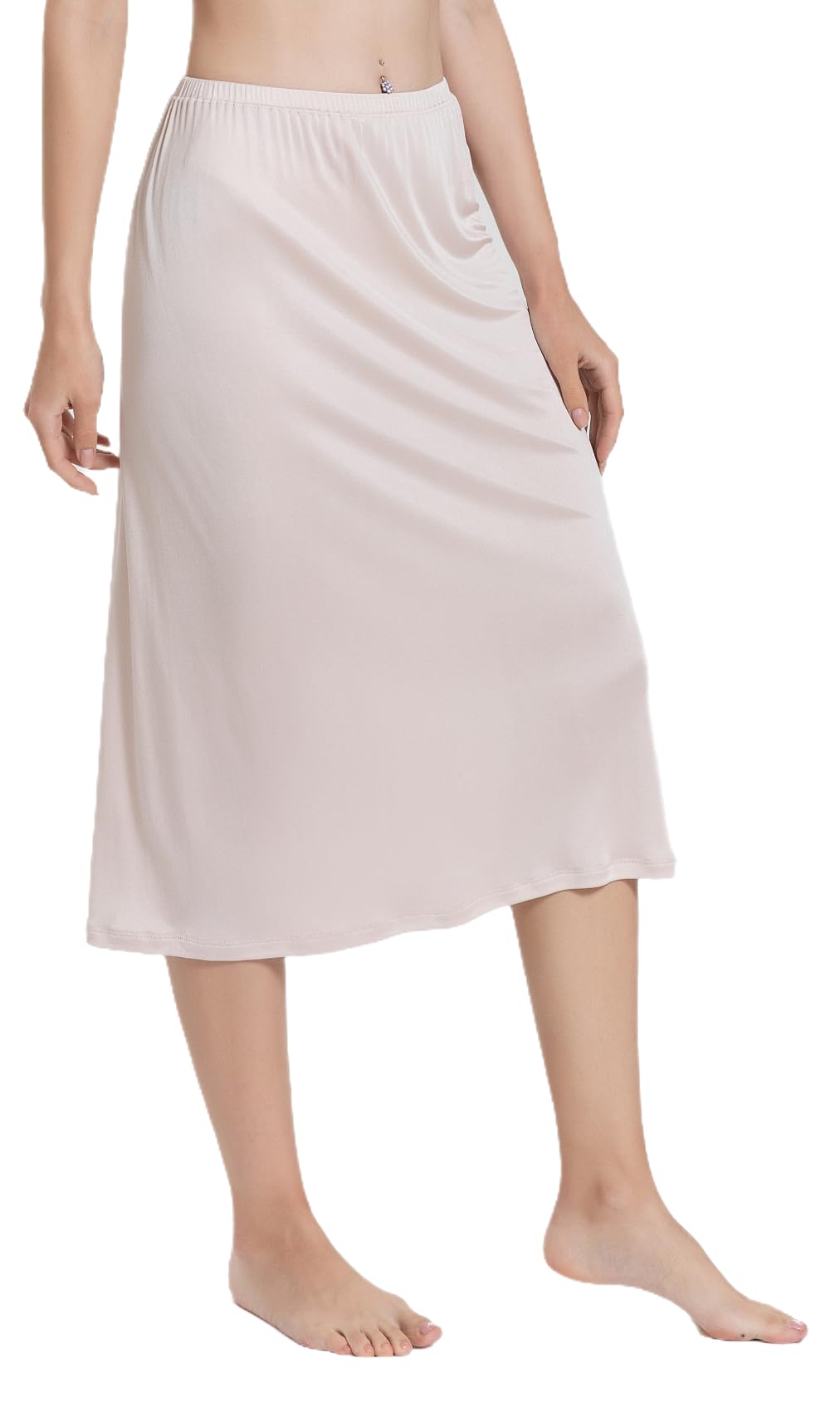 Demi-slip pour femme 100 % soie de mûrier pour sous-robe, jupe longue, jupon, jupon tricoté en soie