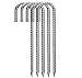 5 STK Erdanker Bodenanker Heringe, 30 cm J-förmige ErdnäGel Stabil, Zeltheringe, Kohlenstoffstahl Zeltnägel, Metall Zelt Trampolin Haken für Zaun Zelten Vordächer Outdoor Camping Heringe Zubehör