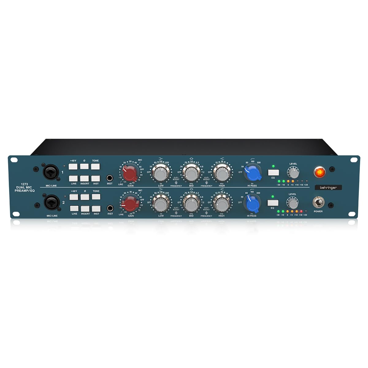 Behringer1273 2-Channel Smart Microphone Preamplifier with 3-Band Equalizers