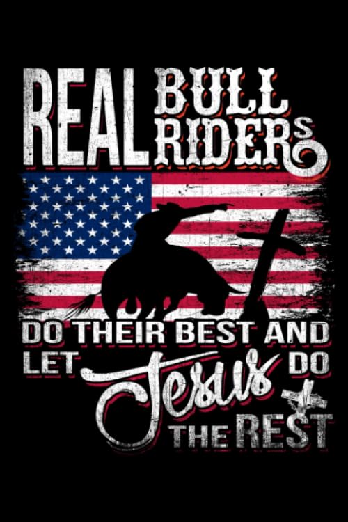 Bull Riding Journal and Sketchbook: Christian Journal and Notebook for Girls & Boys - Composition Size (6"x 9") With Lined Pages, Perfect for Journal,