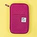 Yoobi Pencil Organizer | Zipper Pouch Case | Fun Pink Ziggy Design for Pens or Pencils | High Capacity, Interior and Exterior Pockets