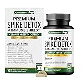9-IN-1 Premium Spike Detox Wellness Formula – 8X Potency Nattokinase, Bromelain, Curcumin, Milk Thistle for Spike Support, Immune & Antioxidant Support, Liver & Heart Health support –120 Veg. Capsules