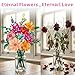 zinat Flowers Bouquet Building Set, 887Pcs DIY Romantic Floral Building Toys, Home Office Decor Gifts for Mother's Day, Valentine Day, Birthday, Christmas Day