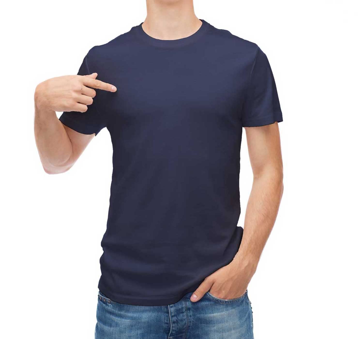 Genericqamiset Blank Round Neck T Shirts 100 Cotton Male Men