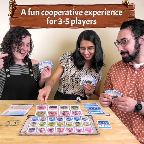Image of The Crew: Family Adventure - Marooned in Paradise: THE Crew - Family Adventure | Thames & Kosmos | Cooperative Card Game | Family Game Night | Ages 8 & UP | 2-5 Players | 15 Minute Playtime