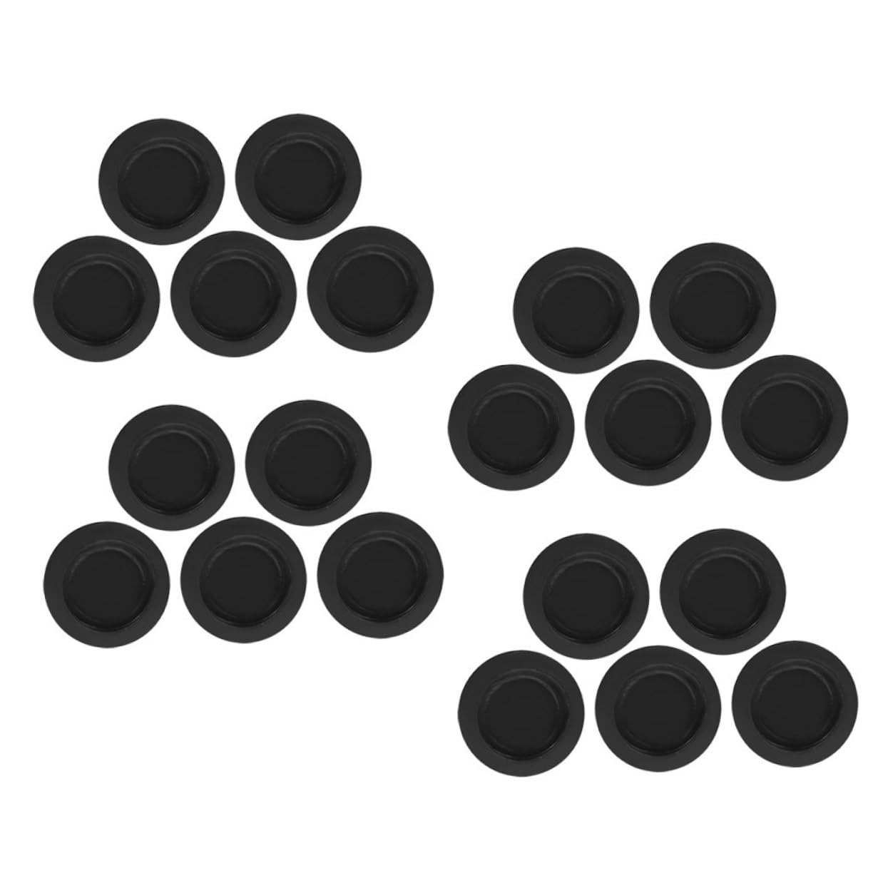 HANABASS 20Pcs Round Rubber Piggy Bank Bottom Plugs Box Closure Plug for Inner Diameter Coin Banks Easy Installation Saving Box Covers for Lidless Piggy Banks