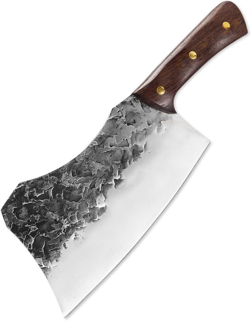 Meat Cleaver,Cleaver Knife Hand Forged Bone Knife Hotel Kitchen Butcher Special Knife High Manganese Steel Forging Chef Knives Ultra Sharp Practical