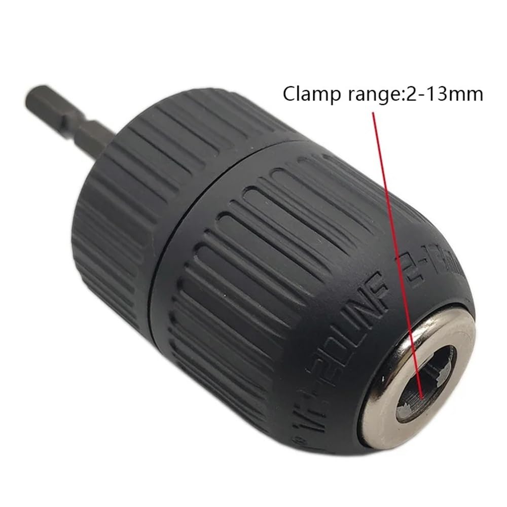 4-częściowy zestaw adapterów do szybkowymiennego uchwytu wiertarskiego, 1/2"-20UNF, bezkluczykowy do bitów 2-13 mm, SDS-Plus do 1/4" sześciokątny