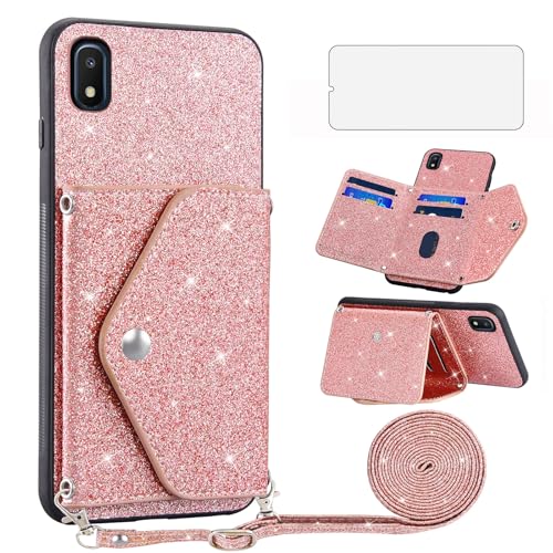 Coque A10E Asuwish GLTSJB US antichoc couleur or rose pour smartphone