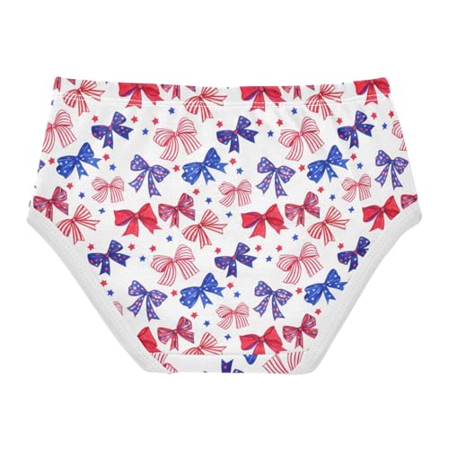 Joisal Watercolor Red Blue America Girls Underwear Toddler 2t Cotton Cute Panties Girl Stylish Undies Kids Briefs2