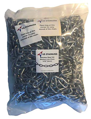 Stainless Steel 316 Chain 5/32