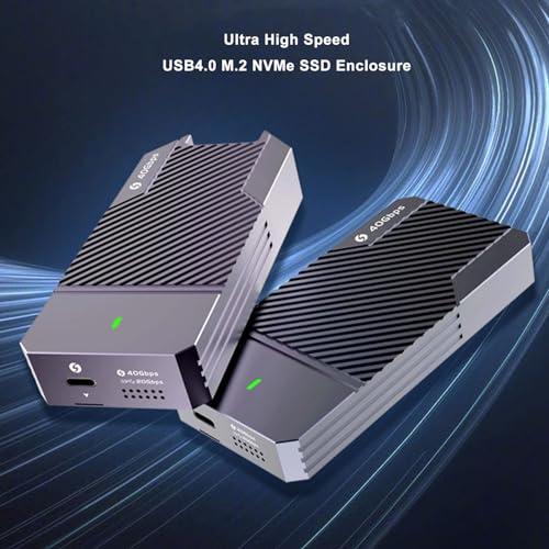 Caja externa Zyyini para SSD M.2 NVMe 2280 4TB USB 40Gbps miniatura 6
