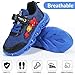 Kosriar Cartoon LED Illuminated Sneakers for Outdoor Sports and Running with Breathable Design and Party Fun(Blue,10)