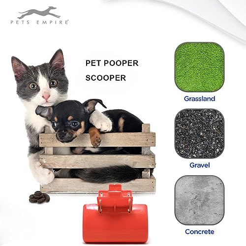 Image of Pets Empire Portable Dog Poop Scooper, Sanitary Waste Pick Up, Heavy Duty Cleaner for Dogs and Puppies