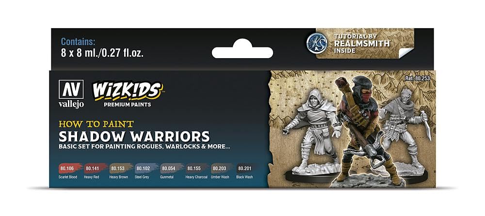 VAL80253 - AV Vallejo Wizkids Set - Shadow warriors