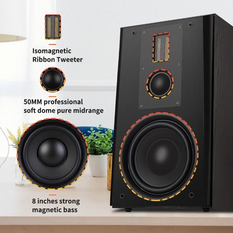 Amazon.com: NSUQOA JSEIAJB High-Power 8-inch Speaker Three-Way