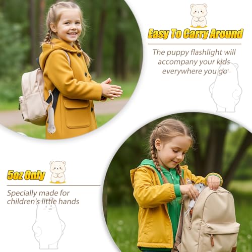 Image of Teprewes Polar Bear Outdoor Kid's Flashlight Rechargeable, Led Flashlight, Fun and Lightweight Flashlight Suitable for Camping and Outdoor Exploration, Dog Walking, Birthday Gift