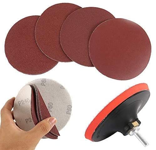 Cırt Zımpara Seti + Matkap Aparatı 115 mm (10 Parça)