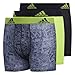 adidas Youth Kids-Boy's Performance Boxer Briefs Underwear (3-Pack), Hinder Black Semi Solar Slime/Black Black/Semi Sol, LARGE