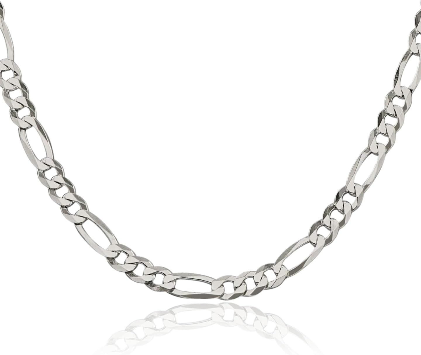 IceCarats 925 Sterling Silver 5.5mm Thick Figaro Chain Necklace Polished