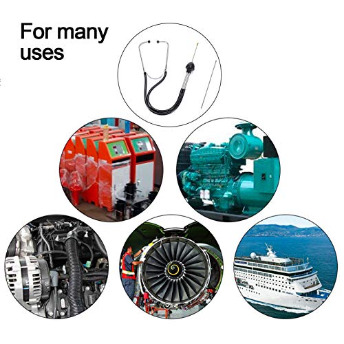 Lamoutor 2Pcs Automotive Mechanic Stethoscope Engine Stethoscope Tool For Cars, Trucks And Motorcycles #TOP5