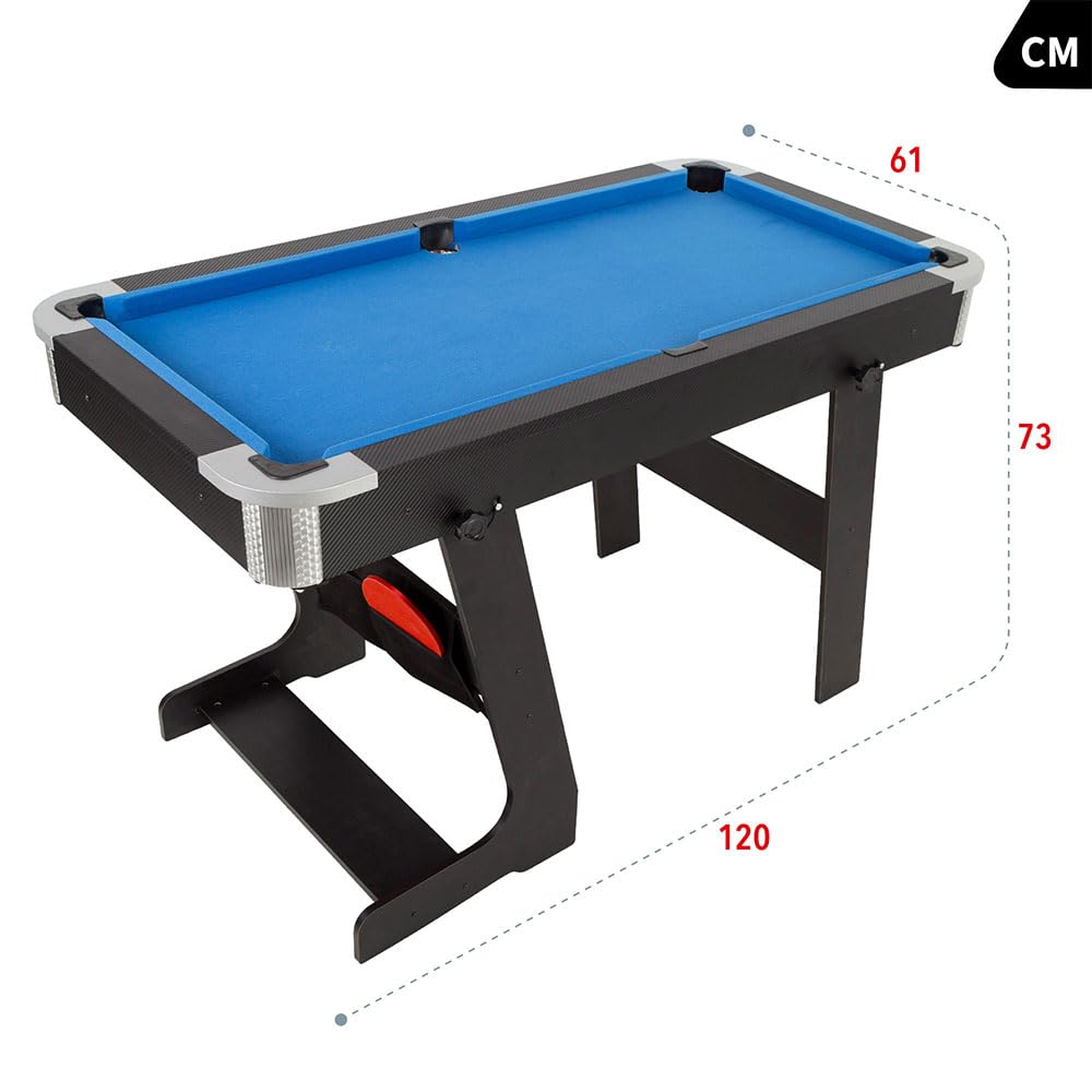 ColorBaby Mesa Multijuegos Plegable Billar y Ping Pong 120x61x73 cm Madera