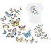Butterfly Iron On Patches Heat Transfer Stickers Cute Appliques Repair and Decorate for Clothes Jackets Hats Backpacks Jeans,Kids Boys Girls with Waterproof A-Level Washable(1 Pcs 21 Patterns)