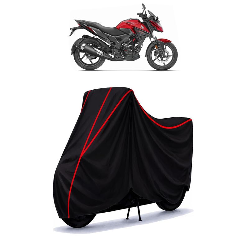 Image of X Blade 125R Pro BS6 Water Resistant Bike Cover for All Motorcycles & Rain | Heavy Duty Taffeta Fabric | UV Protection, Dustproof, Scratchproof | All Weather Two Wheeler Body Cover with Elastic Bottom