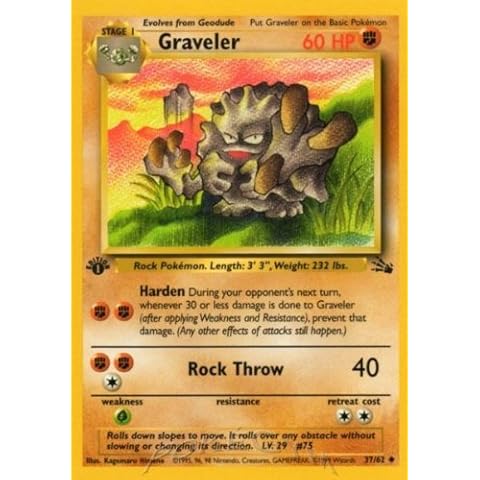 Pokemon Graveler Card Cover