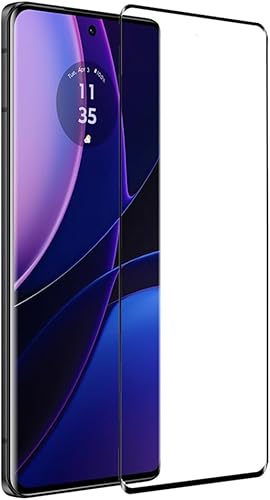 Miniatura 3 de VIESUP Protector de pantalla curvado 3D para Motor Edge (2023), paquete de 2 Película de cobertura completa de vidrio templado de dureza 9H para