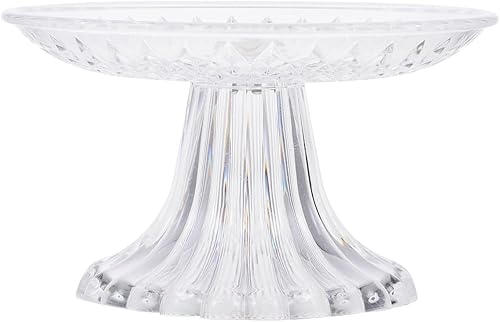 Alipis Juego de platos acrílicos para tartas de frutas, bandejas para galletas con tapas, bandeja para servir con chips de inmersión, soporte para