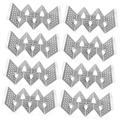 HEALLILY 8Pcs Stainless Steel Taco Racks Taco Holders for Home Restaurant Keeps Tortillas Upright for Baking Serving for Family Gatherings Parties