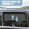 Tesnaao 4 PCS Car Side Window Sun Shade Replacement, 33CM x 48CM x 62CM Front Side Window Protectors, 80CM x 48CM Vehicle Rear Window Curtain, Universal Accessories for Most Cars (Black)