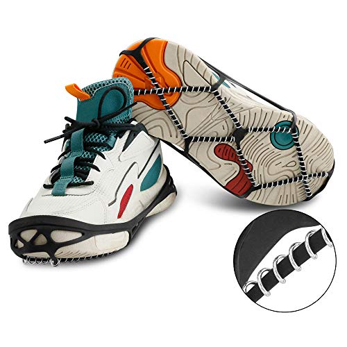 Sobeta Tacos de Hielo, Botas de Nieve para Caminar sobre Hielo, Zapatos, crampones, Tacos de tracción, Pinzas, Picos, Dispositivo de tracción (para Mujeres (6.5-8.5)) Cover