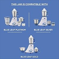 Vista 4 de Preethi Grind n' Store Blue Leaf Chutney Tarro de 0.4 litros, plata