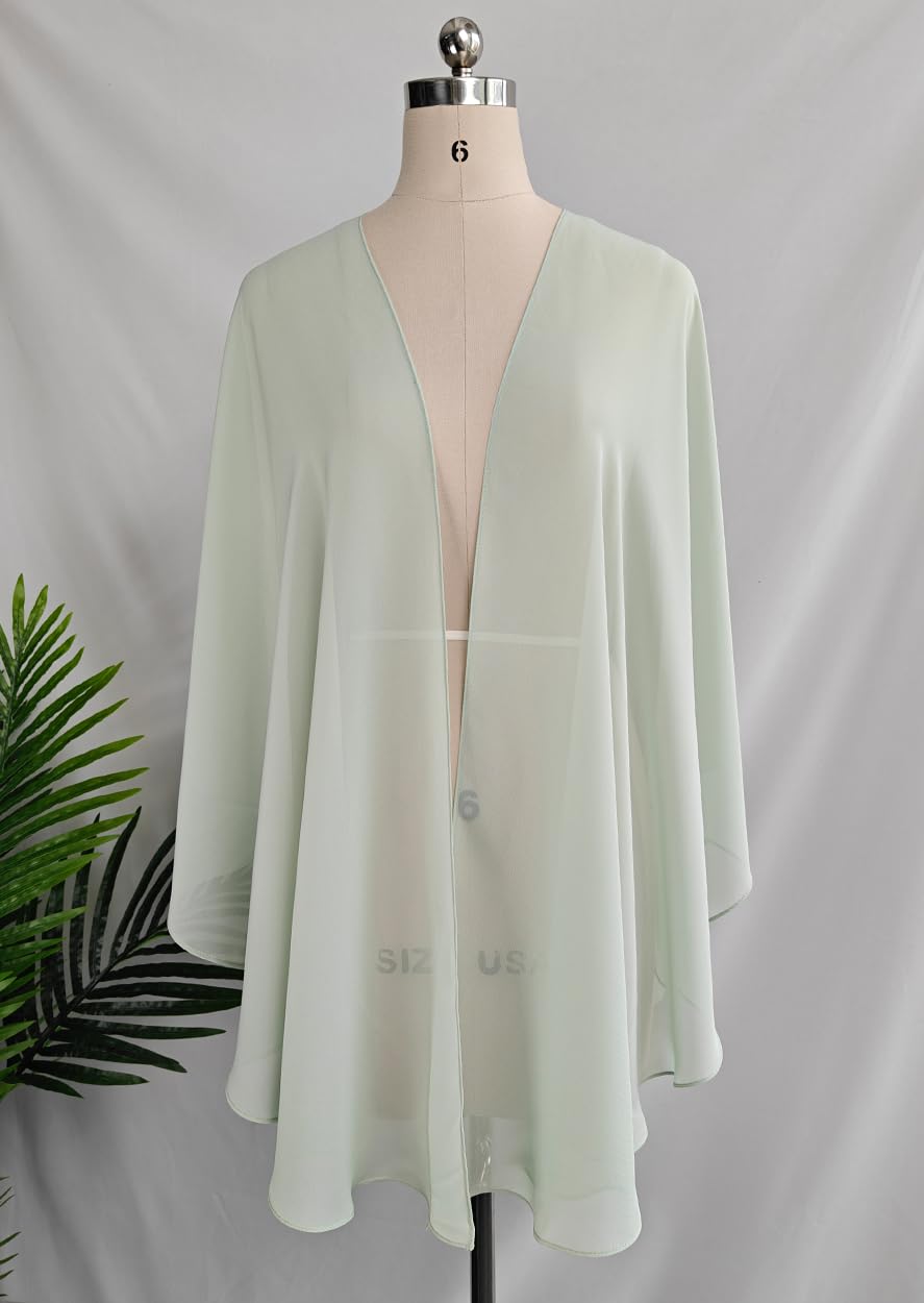 BEAUTELICATE Chal Mujer Fiesta Capa Poncho Gasa Estola para Boda Elegante Suave Ligero Mantón Verano Primavera