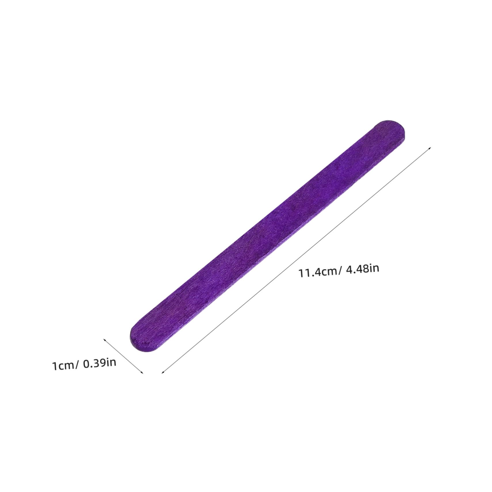 500 Pièces Bâtons de Glace Colorés Bois Bâtonnets Réutilisables pour Bricolage Garçon Fille pour Créations DIY Artistiques et Pâtisserie