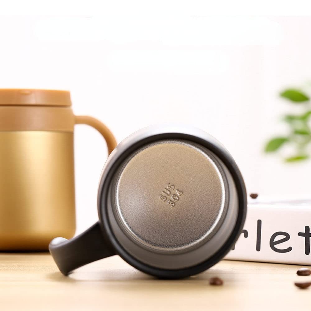 Tazza da caffè in acciaio inossidabile da 350/500 ml, tazza da vuoto, tazza da viaggio per auto all'aperto, tazza da donna, rosso, 500 ml
