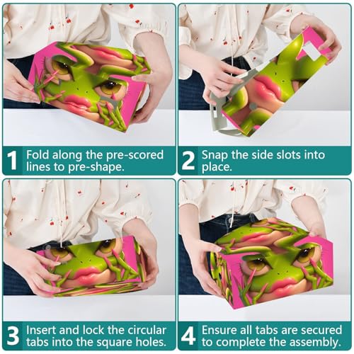 Porte-documents pliables grenouille lot de 3 idéal pour la rentrée - 4