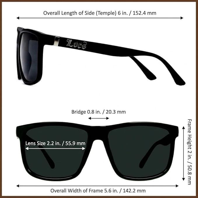 Image of Locs 2-Pack Sunglasses - Flat Top Hardcore Shades Series - Maximum Legal Driving Darkness