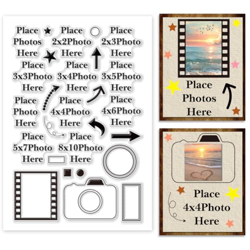 PH PandaHall Clear Arrow Silicone Photo Stamp