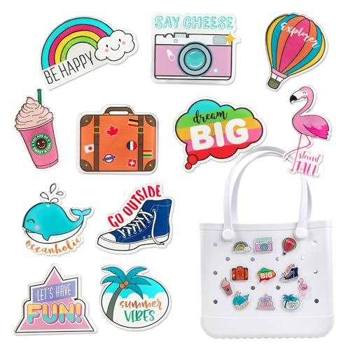 Charms for Bogg Bags, Accessories for Women's Simply Southern Beach Totes Decoration,Insert Accessory for Rubber Beach Bag