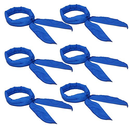 Eutuxia Cooling Scarf Tie Around Neck, Head to Instantly Chill Out, Cool, Reusable for Summer, Indoor, Outdoor. Packs of 6
