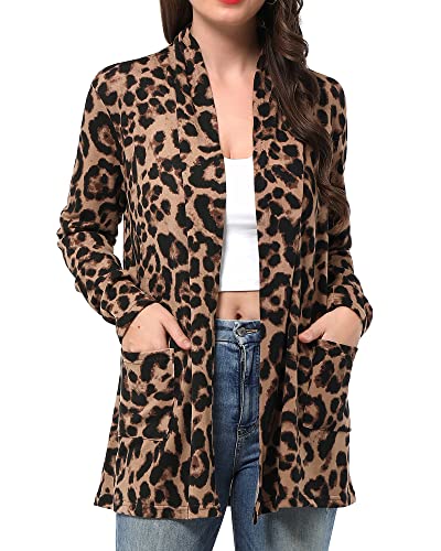 Image of ULTRANICE Cardigan Sweaters Womens Fashion 2025 Spring Lightweight Long Sleeve Casual Tops Clothes Outfits with Pockets