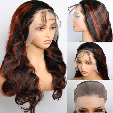 Ombre Lace Front Wig with Highlights Cover