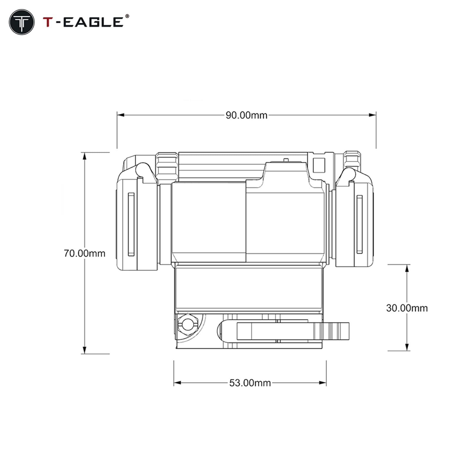 Amazon.co.jp: T-eagle M6ドットサイ COMP M5タイプダットサイト
